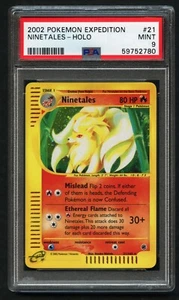 Ninetales Holo Pokemon Card e-Expedition 21/165 ARK BGS PSA 9 - Picture 1 of 2
