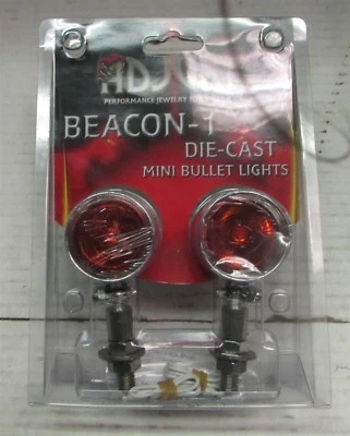 Универсальный гладкий хромированный мотоциклетный фонарь-пуля Adjure NS12012 желтого цвета 20 Вт, 1 пара - Изображение 1 из 2