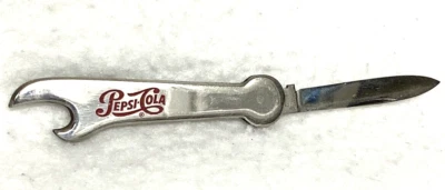 CUCHILLO ABRIDOR BOTELLAS PEPSI-COLA VINTAGE, BOLSILLO, CARPETA, ANILLO, REGALO, PUBLICIDAD, REFRESCOS:) Foto 1 de 3
