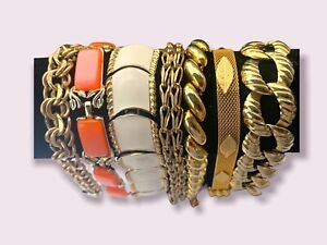 Bracelet Lot 12k Gold Filled Charm Mixed Designer Jewelry