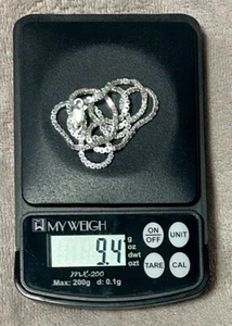 NEW STERLING SILVER 1.7MM BOX LINK 16" CHAIN NECKLACE - LOW PRICE USA SELLER - Picture 1 of 7