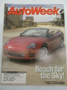 AUTO WEEK MAGAZINE APRIL 3, 2000 MITSUBISHI ECLIPSE SPYDER DODGE NEON CAR - Picture 1 of 2