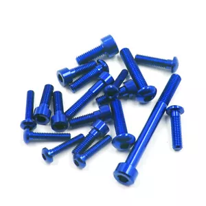Yeah Racing YA-0733DB Aluminum Screws Set Blue for SANWA M17 Transmitter - Picture 1 of 4
