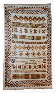 Vintage Belgian Savonnerie rug 6.3' x 8.7' (192cm x 265cm) 1960s - 1B555 - Picture 1 of 8