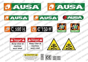 AUSA C 150 H 4X4 STAPELHEBER AUFKLEBER SET - Bild 1 von 1