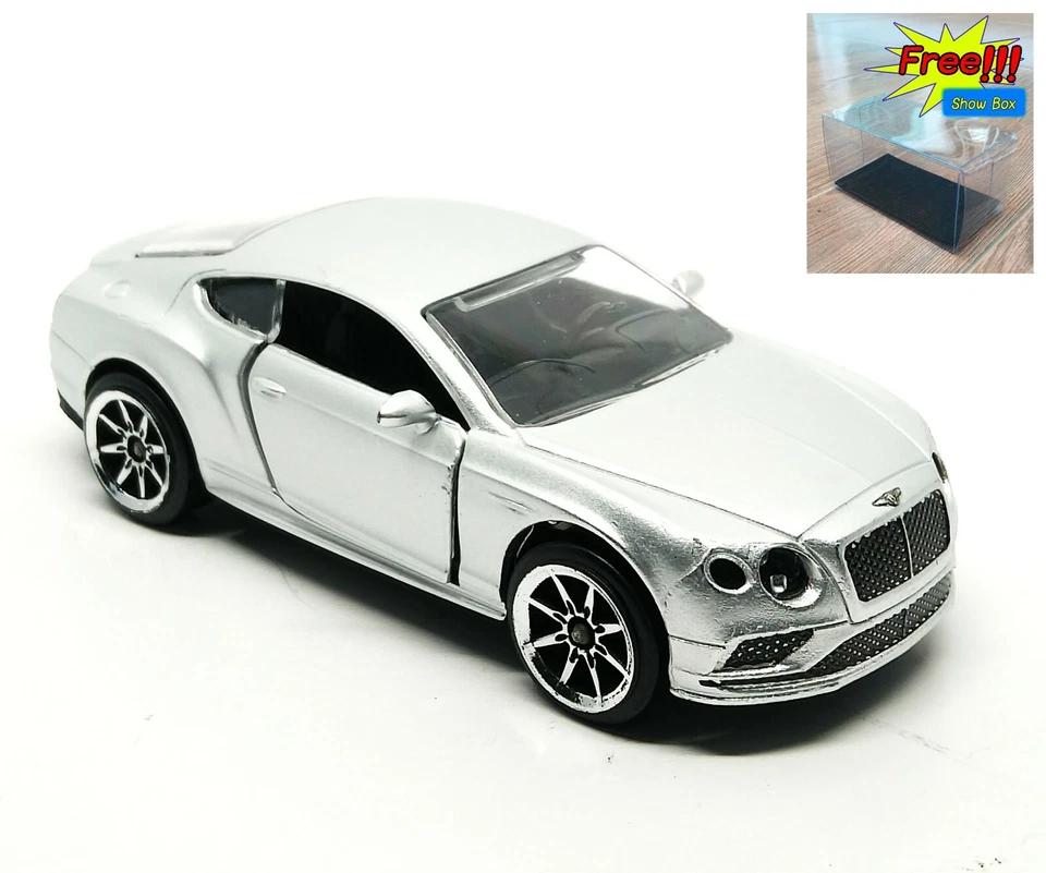 Majorette Bentley Continental GT V8 S серебристый 1:64 (3 дюйма) без упаковки - Изображение 1 из 4
