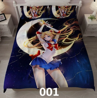 Sailor Moon Pretty Soldier Tsukino Usagi Kinder Bettwäsche Cosplay Winter Gift - Bild 1 von 4