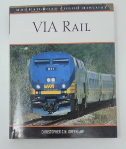 VIA Rail by Christopher Greenlaw, Canadian Passenger Trains HC/DJ - Imagen 1 de 7