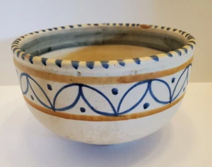 Vintage La Menora Talavera Espana Large Bowl Pottery Spain 9" x 5 1/4" - LOOK! - Imagen 1 de 11