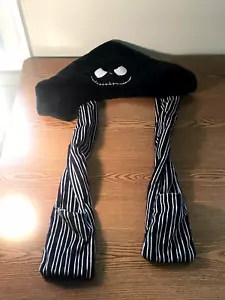 Jack Skellington Hood Hat Disney Nightmare Before Christmas Black Hand Warmer - Picture 1 of 8