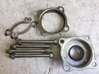 OEM front wheel hub covers & rotor bolts from 1973 Honda CB350G motorcycle