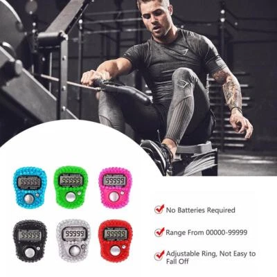 Random Color Finger Counter Mini Button Plastic Shell Accurat; C89C D3P7 T1K5 - Image 1 of 4