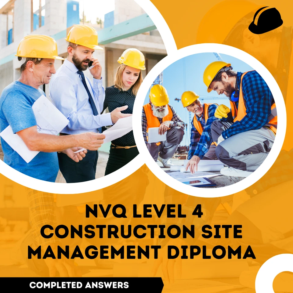 NVQ Level 4 Construction Site Management Diploma – Completed Answers 2025 - Image 1 of 2