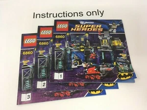 NUR Anleitungsbücher 1-3 Lego 6860 The Batcave Batman DC Comics Super Heroes - Bild 1 von 3