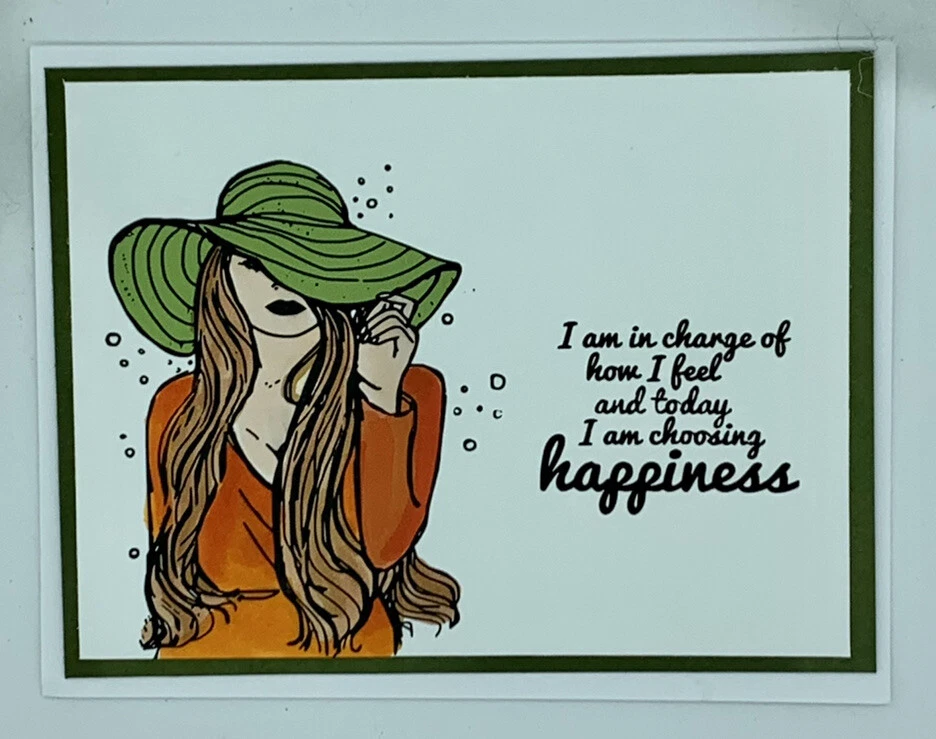 Kit de tarjetas estampadas niña elige felicidad otoño Foto 1 de 1