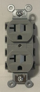 Lot of (19) Hubbell SNAP5362GYA Receptacle - 20 Amps - 125VAC Voltage - 2 Poles - Picture 1 of 4