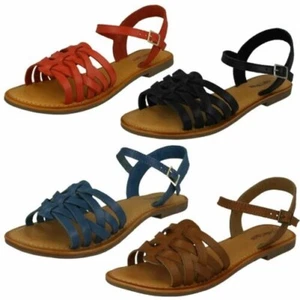 Colección De Sandalias Casual De Leather Para Damas F0R0200 - Picture 1 of 37