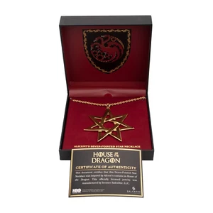 COLLAR JUEGO DE TRONOS CASA DEL DRAGÓN ALICENTE RÉPLICA EDICIÓN LIMITADA LE - Imagen 1 de 4