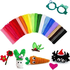 200 Pcs Pipe Cleaners Craft Kit – DIY Art Supplies for Kids, Toys & Decorations - Picture 1 of 6