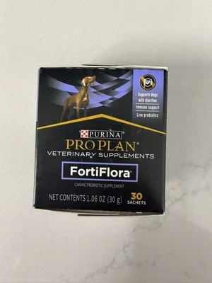BRRANDED Purina FortiFlora Pro Plan Veterinary Probiotic Supplement-30 Sachets EXP-12-26