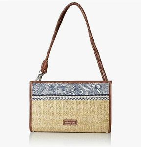 SAKROOTS Roma Mini Crossbody Bag Boho Purse Light Weight Nature Neutral Tone - Picture 1 of 22