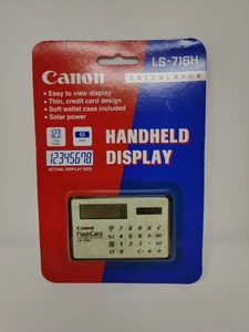 Canon Electronic Calculator LS-716H Handheld Display Flashcard NEW Sealed - Picture 1 of 5