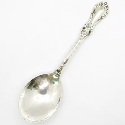 STERLING SILVER INTERNATIONAL WILD ROSE 6'' SOUP CREAM SPOON FLATWARE NO MONO - Image 1 of 4