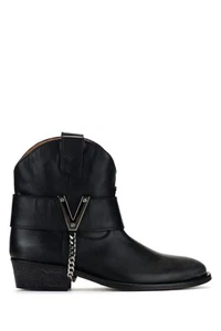 VIA ROMA 15 black ankle boots 3951 MALIBù ESL2358 - Picture 1 of 4