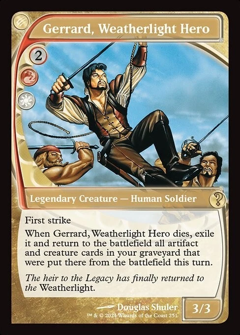 Gerrard, Weatherlight Hero x1 1x FOIL Mystery Booster 2 Future Sight NM MTG - Image 1 of 1