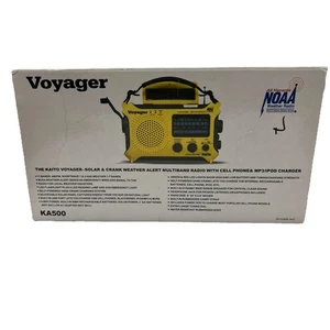 KA500 5-way Powered Solar Power,Dynamo Crank, Wind Up AM/FM/SW/NOAA Weather A... - Picture 1 of 6