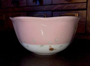 1 Pink Lenox Butterfly Meadow Orange Sulphur Porcelain Dessert / Fruit Bowl MINT - Picture 1 of 5