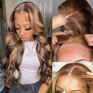 26 Inch 5x5 HD Lace Closure Wigs Human Hair Body Wave Wear and Go Glueless Wi... - Bild 1 von 6