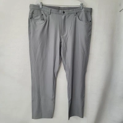 Брюки мужские Greg Norman 40x32 серые эластичные функциональные для гольфа легкие полиэстер - Изображение 1 из 4