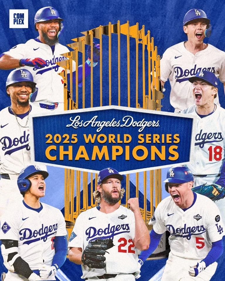 2025 Los Angeles Dodgers 8x10 photo world series champions Shoehei Ohtani - Image 1 of 1