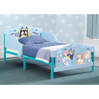 Cama para niños Delta Bluey 3D 30,25 pulgadas W X 53,5 pulgadas. L X 23,7 pulgadas H Azul Foto 1 de 4
