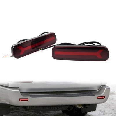 Rear Bumper DRL Turn Signal Brake Lamp For Toyota Land CruiserFor Lexus LX470 Foto 1 de 4