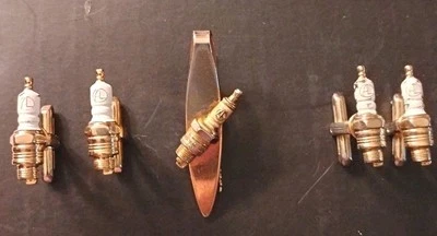 Clip de corbata de bujía Speidel vintage Autolite y 2 juegos de gemelos hechos en EE. UU. Foto 1 de 4