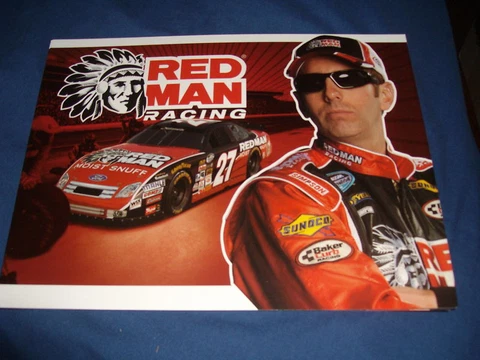 2010 GREG BIFFLE #27 RED MAN NASCAR POSTCARD Cover