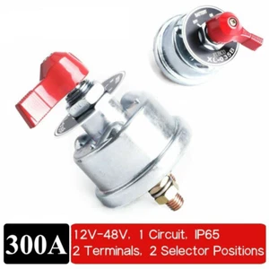 300A 12V Master Battery Disconnect Switch kill 2post SPST kill cut off Nascar - Picture 1 of 11