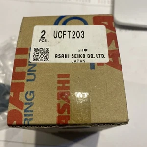 ASAHI UCFT203 Bearing Units x 2 With 17mm Bore - Bild 1 von 5