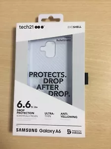 Funda Original Tech21 Oficial Para Samsung Galaxy A6 Evo Carcasa Transparente Delgada - Imagen 1 de 2