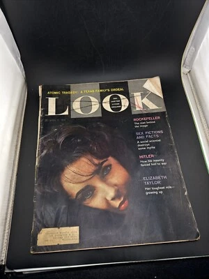 Vintage Look Magazine April 12 1960 ELIZABETH TAYLOR COVER  Foto 1 de 2