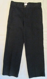 CHAPS Boy's BLACK khaki pants 12 Husky Approved School-wear * New - Picture 1 of 3