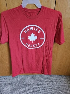 Camiseta para hombre Howies cinta de hockey roja talla grande - Imagen 1 de 4