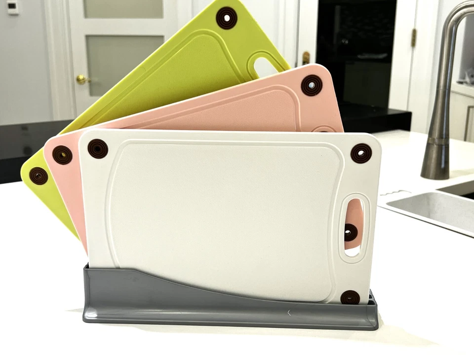 厨房切割板 3 件套 12 x 9 英寸,丙烯酸混合颜色 — 第 1/4 张图片