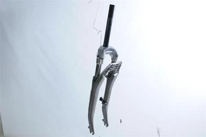 700c ROLLER BRAKE BIKE SUSPENSION FORK GAZELLE ALC (I) 1” STEERER 191mm GUNMETAL - Picture 1 of 4