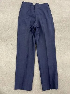 Pantalones chinos militares de lana de la era de la guerra de Vietnam de colección años 60 70 USAF USN Navy 30 AX1 Foto 1 de 4