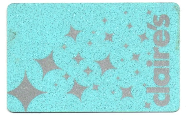 Tarjeta de regalo Claire's Sparkly sin valor de $ coleccionable Foto 1 de 1