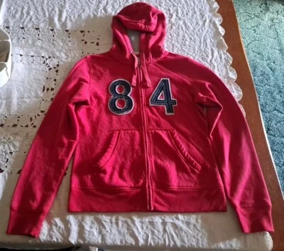 Chaqueta con Capucha Free Spirit Nueva York 68 Atlética 84 Logo Bordado Cremallera Completa Foto 1 de 4