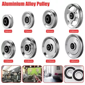 Universal Aluminum Diameter Pulley Wheel Lift Heavy Load Fitness Gym Equipment - Picture 1 of 12